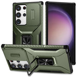 Samsung Galaxy S23 Ultra Skal Camshield Stöd TPU+PC Halkfritt Mobilskal