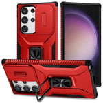 Samsung Galaxy S23 Ultra Skal Camshield Stöd TPU+PC Halkfritt Mobilskal