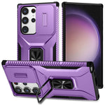 Samsung Galaxy S23 Ultra Skal Camshield Stöd TPU+PC Halkfritt Mobilskal