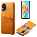 For Oppo A58 4G Case Dual Card Slots PU Leather + Hard PC Phone Cover
