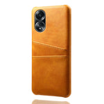 For Oppo A58 4G Case Dual Card Slots PU Leather + Hard PC Phone Cover