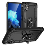 For Samsung Galaxy A06 4G Case PC+TPU Phone Cover with Rotary Ring Kickstand