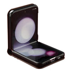 LC.IMEEKE for Samsung Galaxy Z Flip4 5G Case Leather+PC Phone Cover with Straps Card Slots