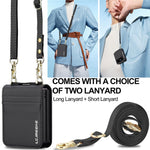 LC.IMEEKE for Samsung Galaxy Z Flip3 5G Case Leather+PC Phone Cover with Straps Card Slots