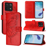 For Xiaomi 14T Pro Wallet Case with Wrist Strap Butterfly Imprint Leather Phone Cover