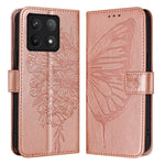 For Xiaomi 14T Pro Wallet Case with Wrist Strap Butterfly Imprint Leather Phone Cover