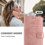For Xiaomi 14T Pro Wallet Case with Wrist Strap Butterfly Imprint Leather Phone Cover