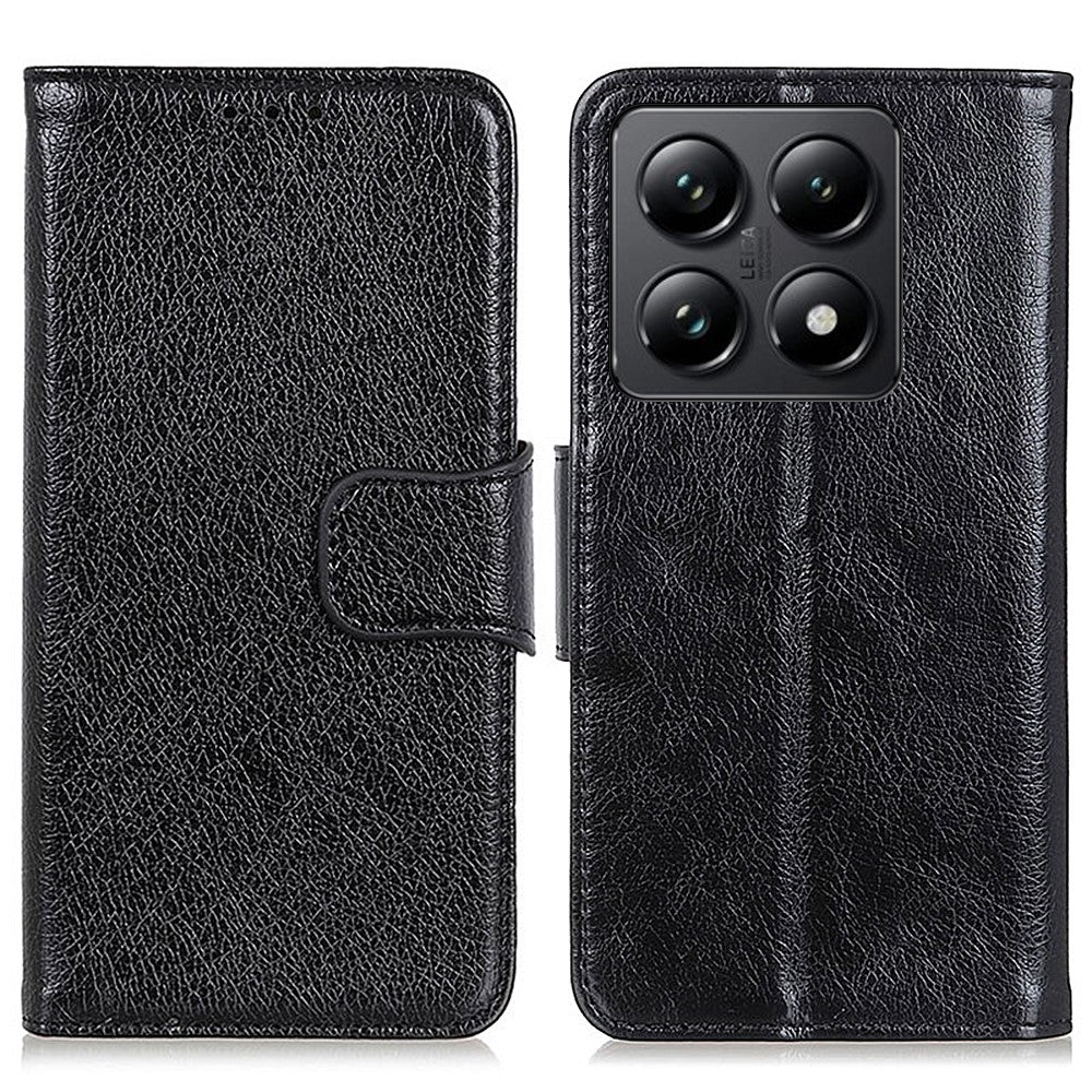 For Xiaomi 14T Pro Case Nappa Texture Split Leather Wallet Phone Cover