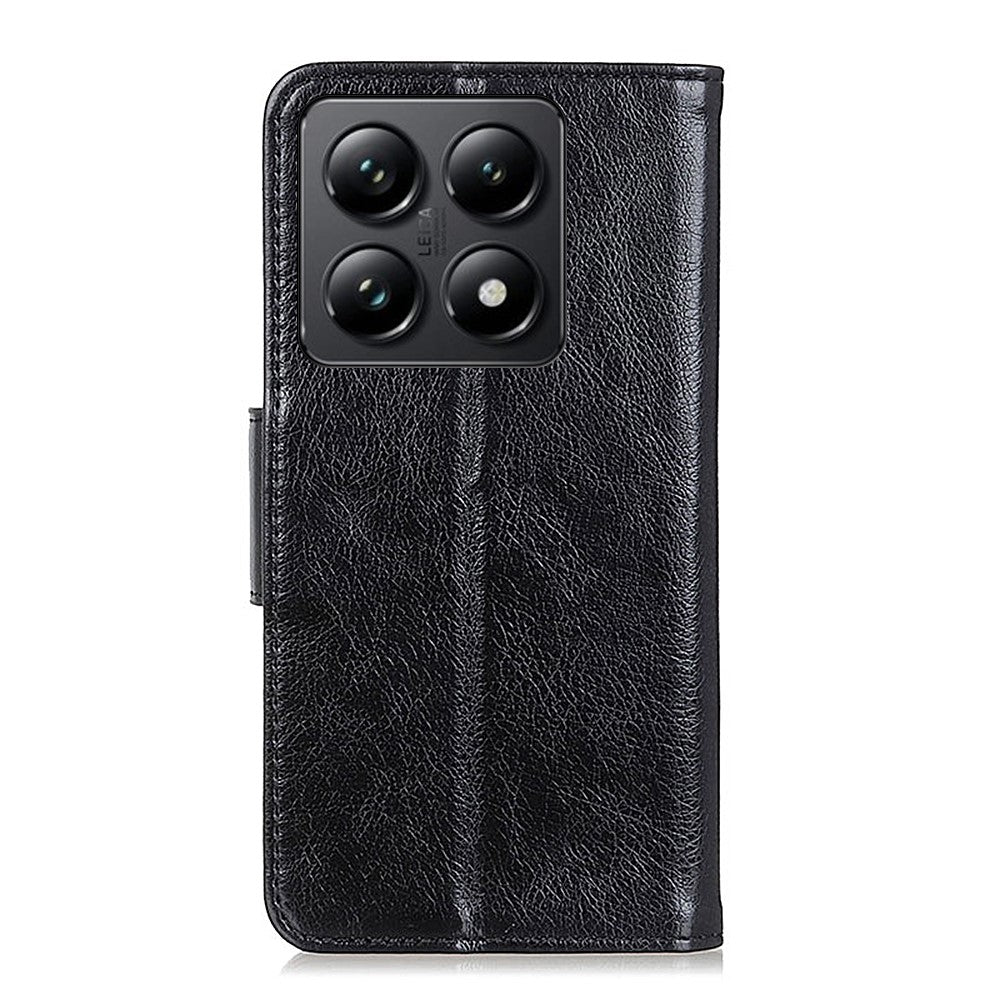 For Xiaomi 14T Pro Case Nappa Texture Split Leather Wallet Phone Cover