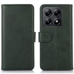 For Xiaomi 14T Pro Case Cowhide Texture Leather Wallet Phone Cover with Stand