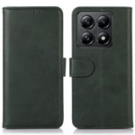 For Xiaomi 14T Case Cowhide Texture Leather Wallet Phone Cover with Stand