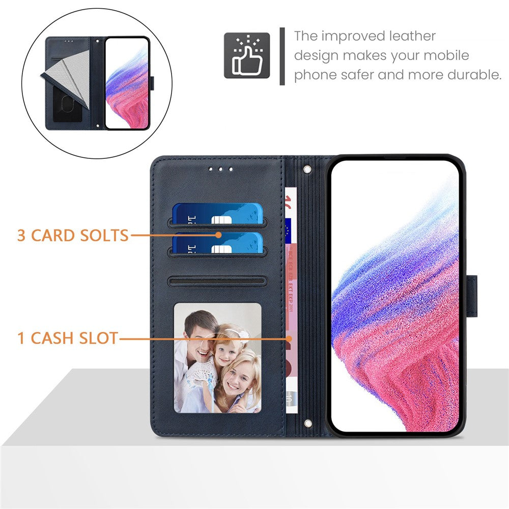 Til Samsung Galaxy A16 5G / A16 4G Etui RFID Blokerende Pung Læder Telefoncover med Rem