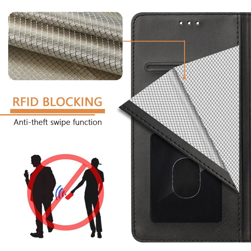 Til Samsung Galaxy A16 5G / A16 4G Etui RFID Blokerende Pung Læder Telefoncover med Rem