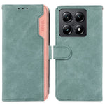 ABEEL For Xiaomi 14T Pro Case Color Splicing Leather Flip Phone Cover RFID Blocking