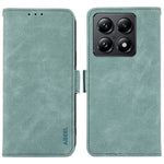 ABEEL For Xiaomi 14T Pro Case PU Leather Folio Stand View RFID Blocking Phone Cover