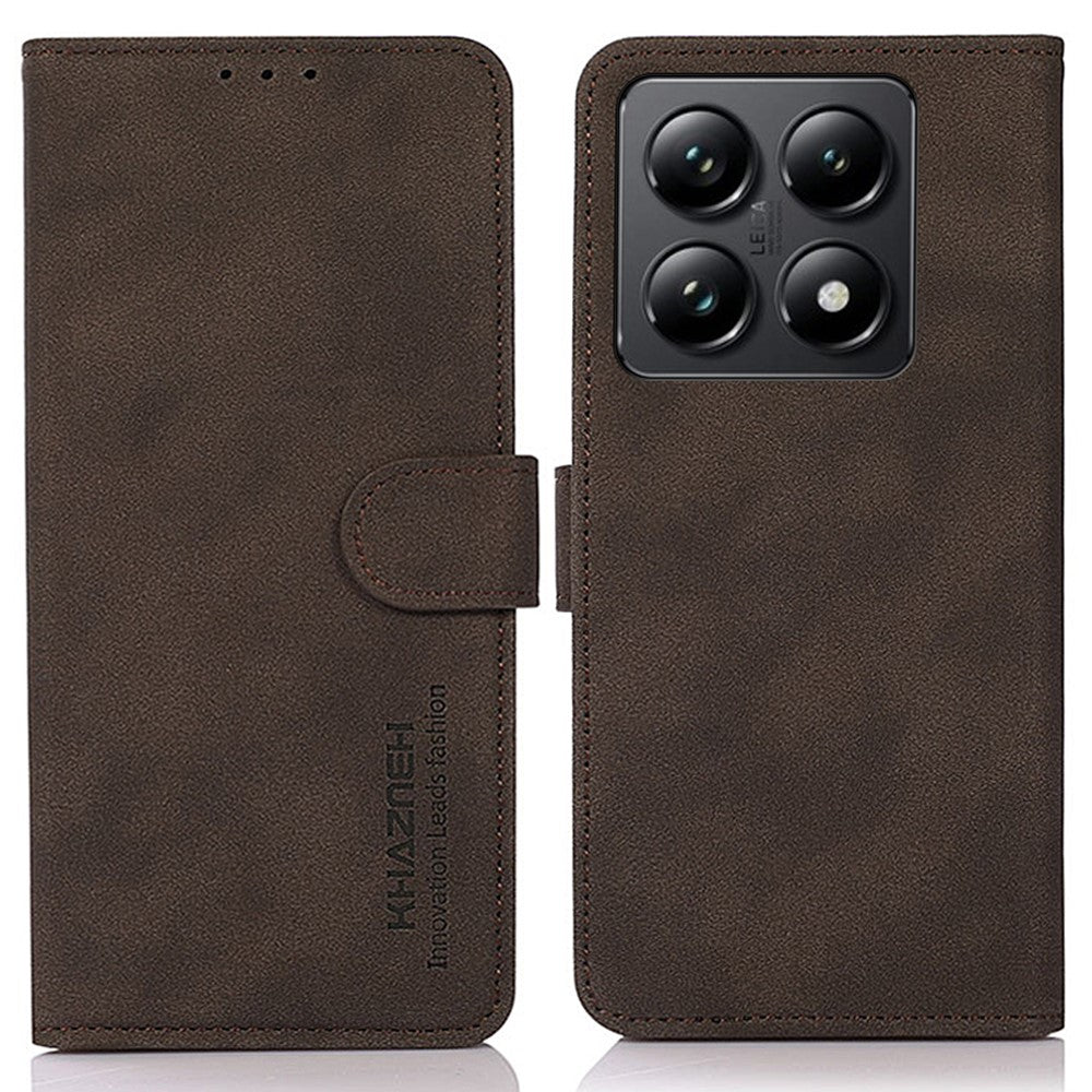 KHAZNEH For Xiaomi 14T Stand Case PU Leather Wallet Phone Cover