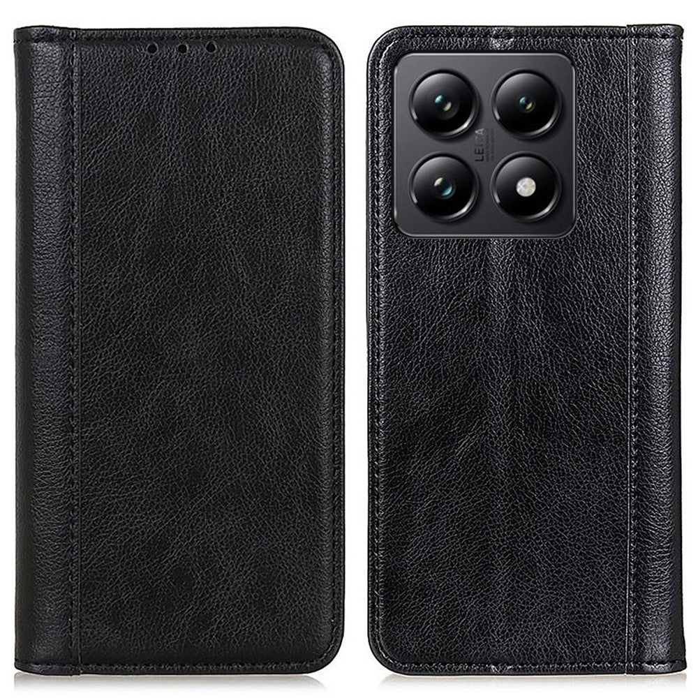 For Xiaomi 14T Stand Case Split Leather Litchi Texture Wallet Phone Cover
