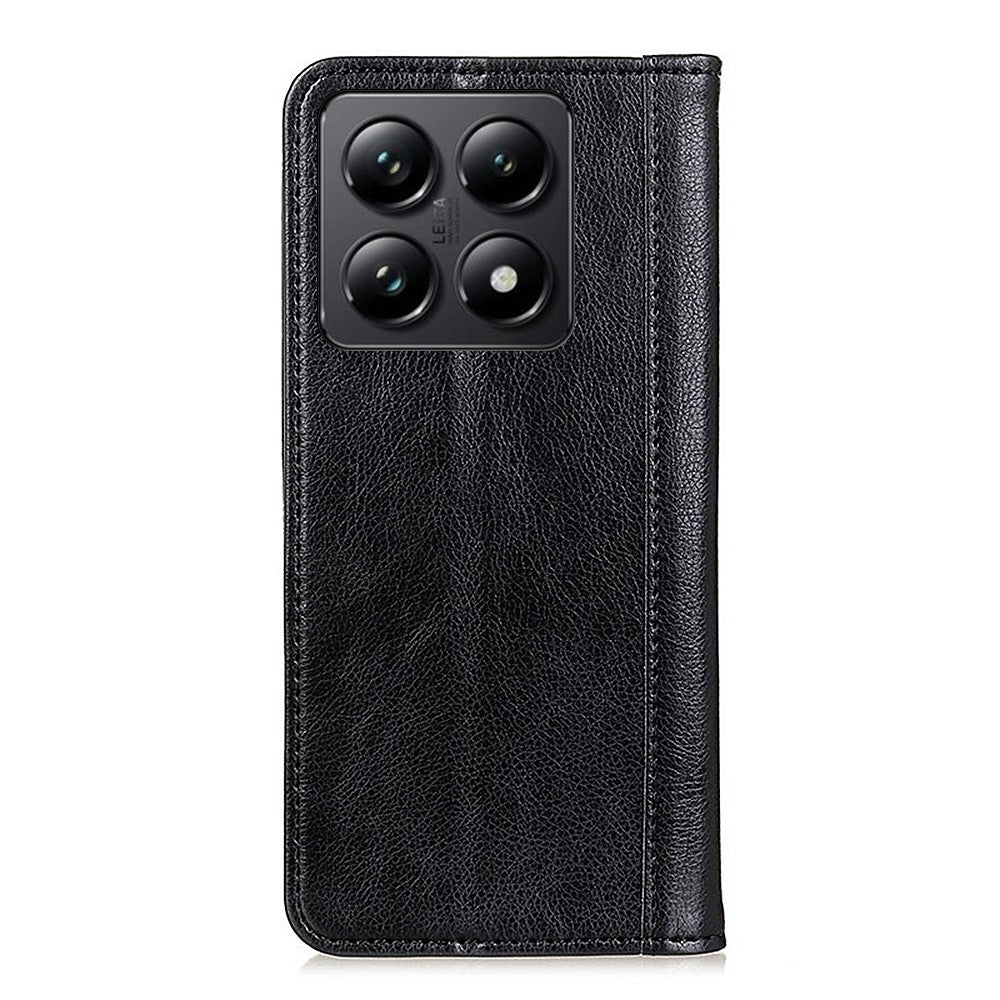 For Xiaomi 14T Stand Case Split Leather Litchi Texture Wallet Phone Cover