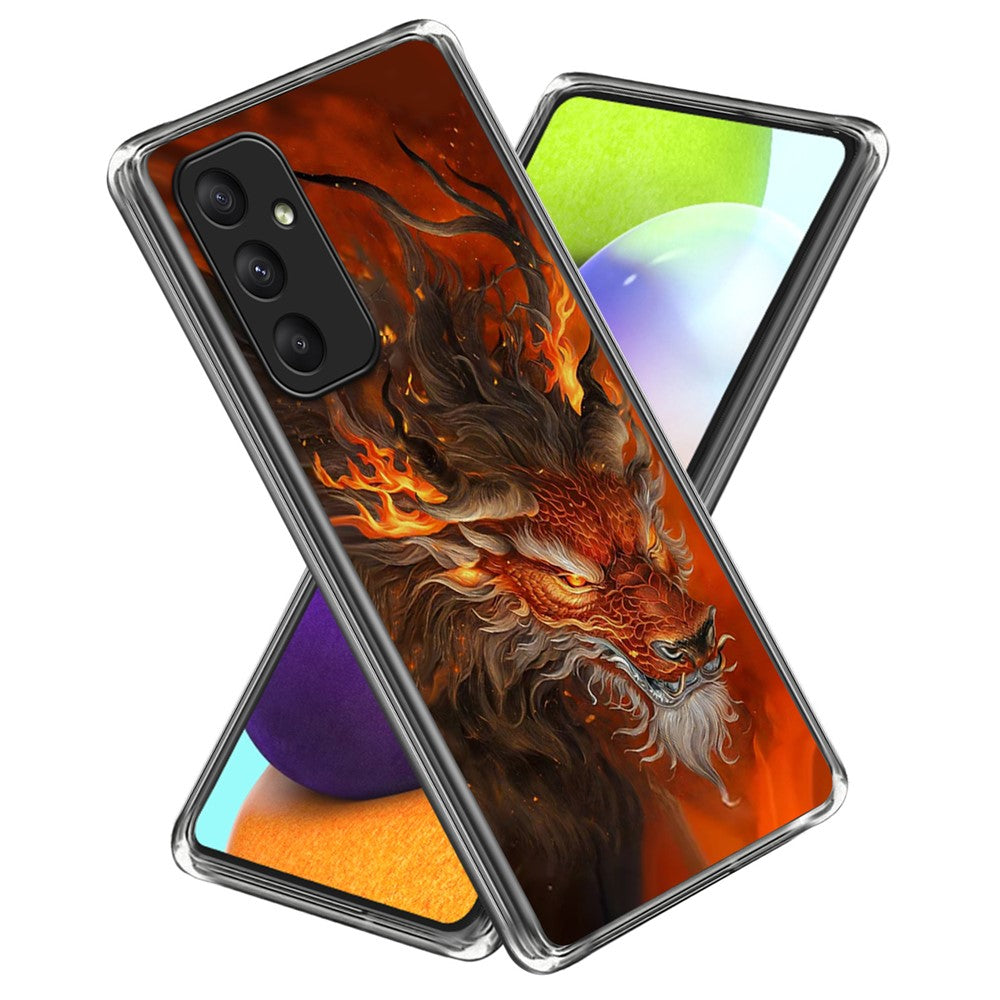 Samsung Galaxy A35 5G-skal Stötdämpande TPU-mönstertryckt mobilskal