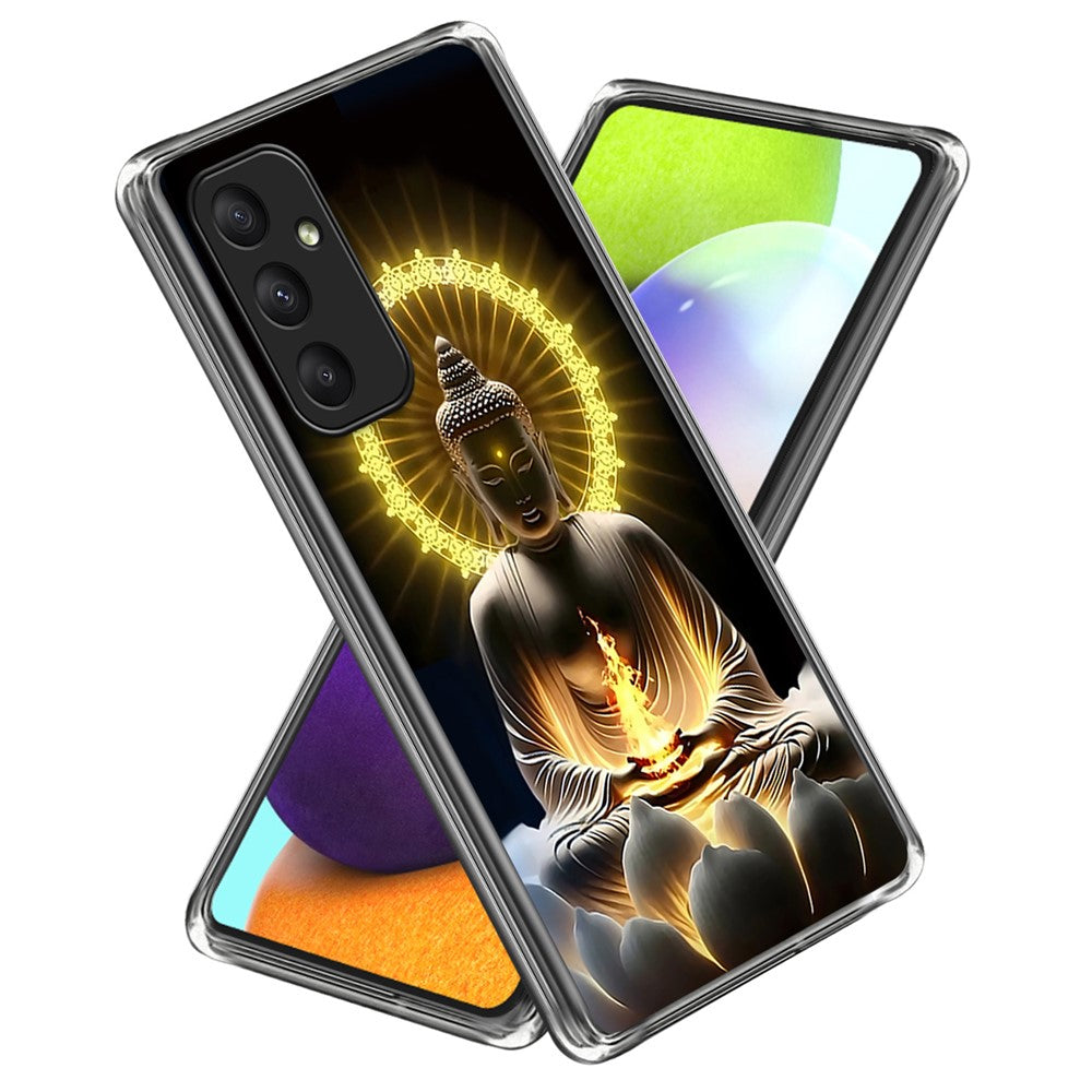 Samsung Galaxy A35 5G-skal Stötdämpande TPU-mönstertryckt mobilskal