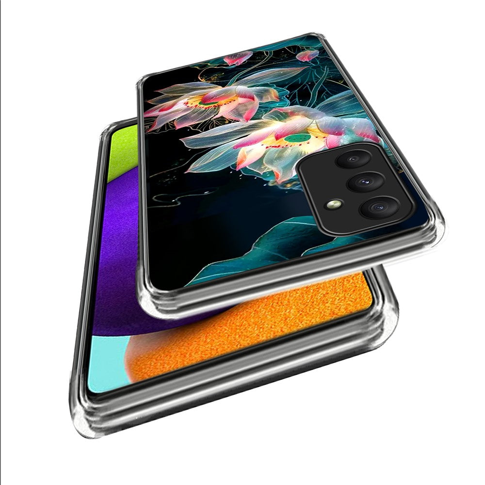 Samsung Galaxy A55 5G-skal Stötdämpande TPU-mönstertryckt mobilskal