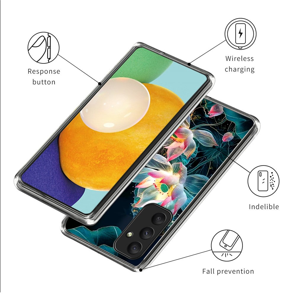 Samsung Galaxy A55 5G-skal Stötdämpande TPU-mönstertryckt mobilskal