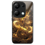 For Xiaomi Redmi Note 13 Pro 4G / Poco M6 Pro 4G Case Tempered Glass TPU Drop-Proof Phone Cover Pattern Printing
