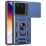 For Xiaomi 14T Case with Slide Camera Lid PC+TPU Kickstand Phone Cover