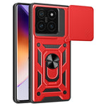 For Xiaomi 14T Pro Case with Slide Camera Lid PC+TPU Kickstand Phone Cover