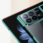 Xiaomi Mix Fold 4 5G-skal Galvaniserat transparent PC-mobilskal
