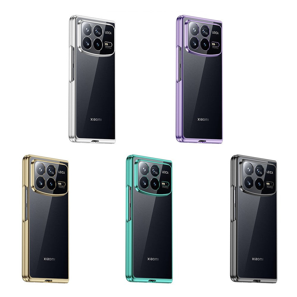 Xiaomi Mix Fold 4 5G-skal Galvaniserat transparent PC-mobilskal