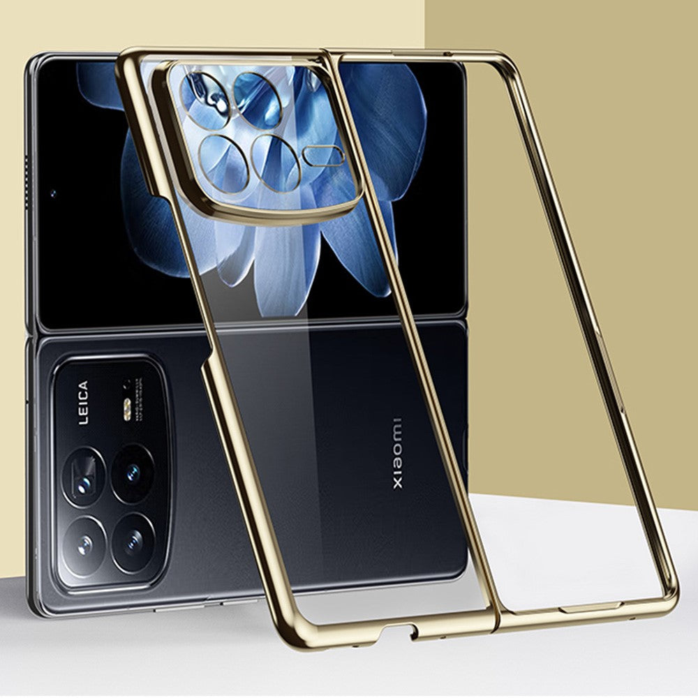Xiaomi Mix Fold 4 5G-skal Galvaniserat transparent PC-mobilskal