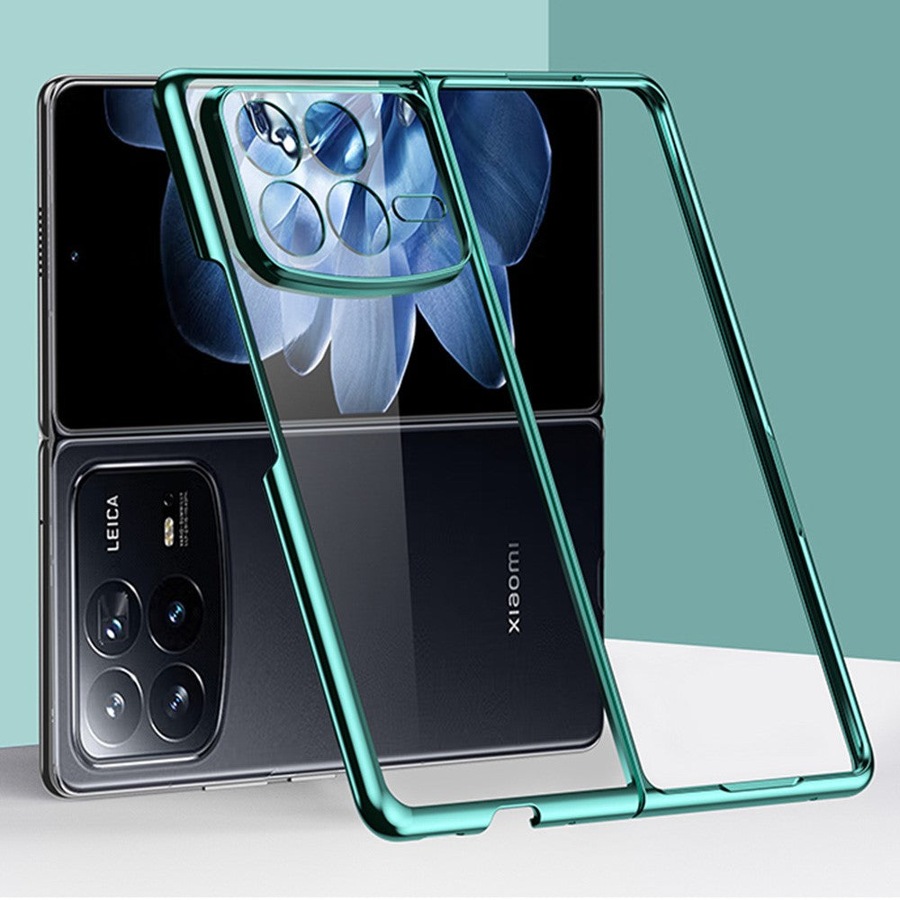 Xiaomi Mix Fold 4 5G-skal Galvaniserat transparent PC-mobilskal