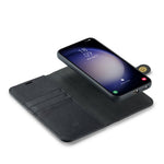 DG.MING for Samsung Galaxy S24 FE Case Detachable Split Leather Phone Cover
