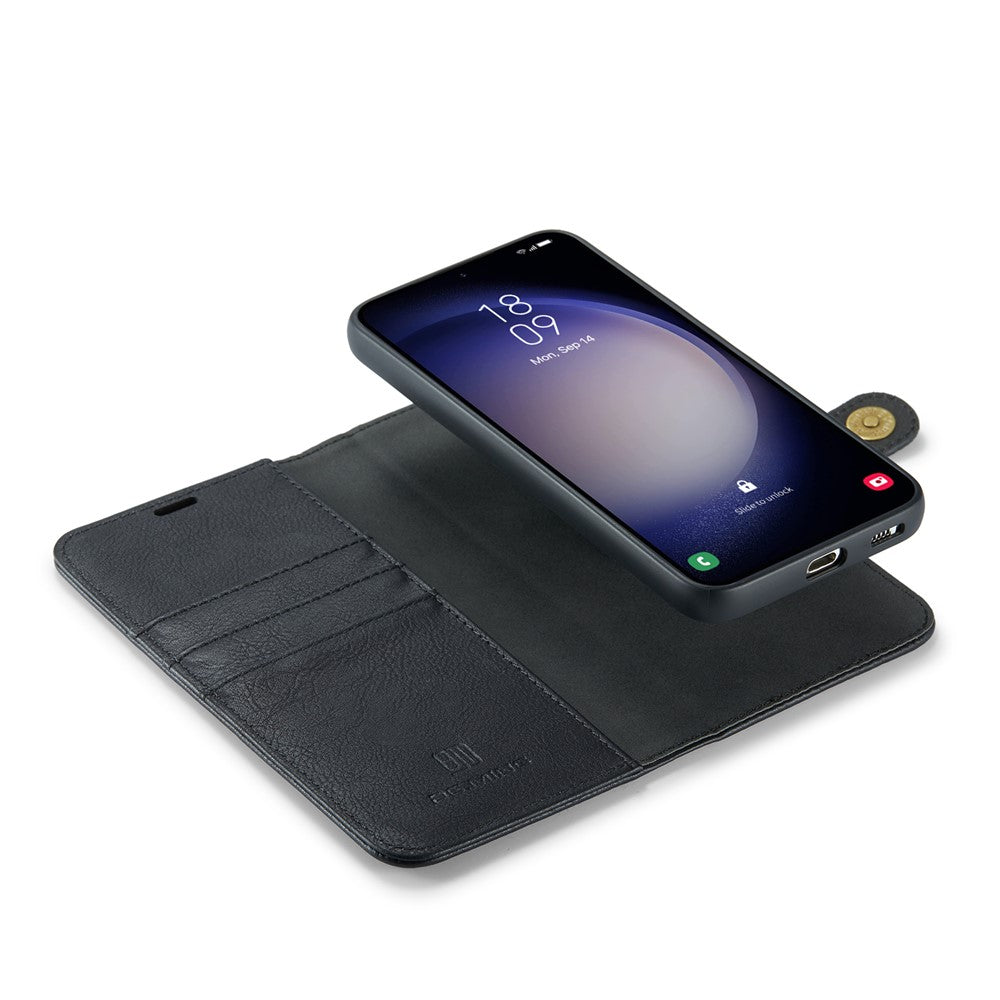 DG.MING for Samsung Galaxy S24 FE Case Detachable Split Leather Phone Cover