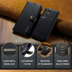 DG.MING for Samsung Galaxy S24 FE Case Detachable Split Leather Phone Cover