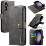 DG.MING for Samsung Galaxy S24 FE Case Detachable Split Leather Phone Cover
