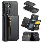 DG.MING M5 Series For Samsung Galaxy S24 FE Case Detachable Magnetic Leather Phone Cover with Card Slots