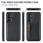 DG.MING M5 Series For Samsung Galaxy S24 FE Case Detachable Magnetic Leather Phone Cover with Card Slots
