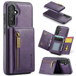 DG.MING M5 Series For Samsung Galaxy S24 FE Case Detachable Magnetic Leather Phone Cover with Card Slots