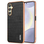AZNS til Samsung Galaxy A16 5G / A16 4G Etui Elektroplettering Krokodillemønster PU+TPU Telefoncover