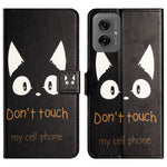 Til Motorola Moto G55 5G Etui Mønsterprint PU-læderpung Telefoncover