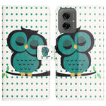 Til Motorola Moto G55 5G Etui Mønsterprint PU-læderpung Telefoncover