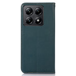 KHAZNEH For Xiaomi 14T Pro Case Genuine Cow Leather Wallet Phone Cover Nappa Texture