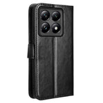 For Xiaomi 14T Case Crazy Horse Texture PU Leather Phone Wallet Cover
