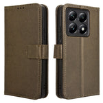 For Xiaomi 14T Pro Case PU Leather Diamond Texture Wallet Phone Cover