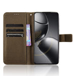 For Xiaomi 14T Pro Case PU Leather Diamond Texture Wallet Phone Cover