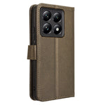 For Xiaomi 14T Pro Case PU Leather Diamond Texture Wallet Phone Cover