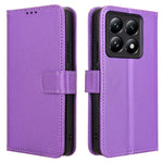 For Xiaomi 14T Pro Case PU Leather Diamond Texture Wallet Phone Cover