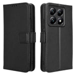 For Xiaomi 14T Pro Case PU Leather Diamond Texture Wallet Phone Cover